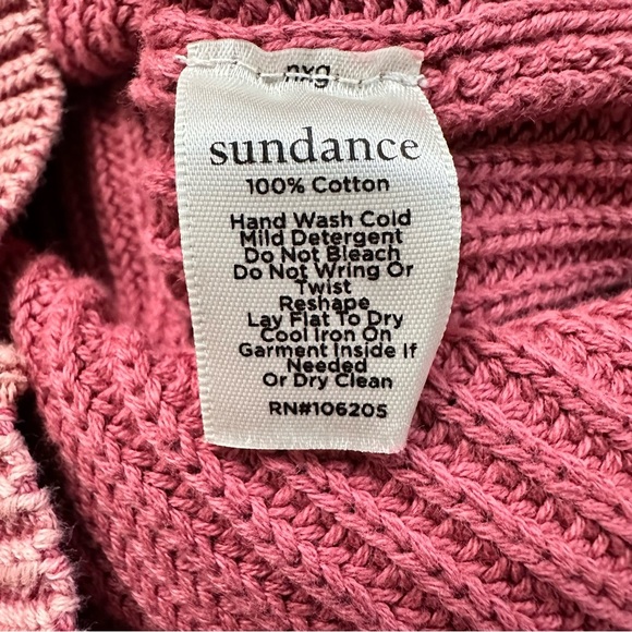 Sundance Pink Knit Button Front Cardigan SZ XS Feminine Breathable Cotton EUC - Picture 5 of 9